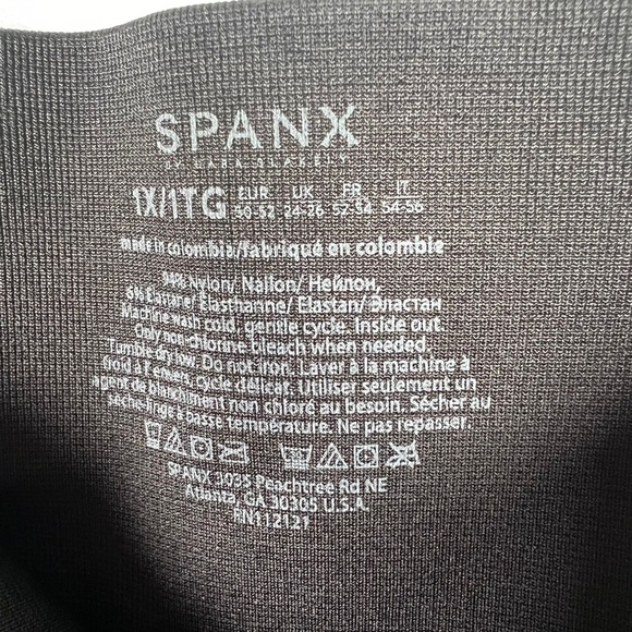 NWT SPANX Very Black Cropped Lamn Legging Made in Colombia 🇨🇴 20099P Size 1X - Picture 10 of 10